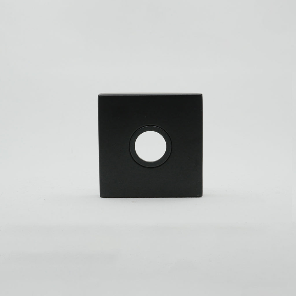 a black square with a hole in the middle, AHI Roses for Door Levers by AHI.