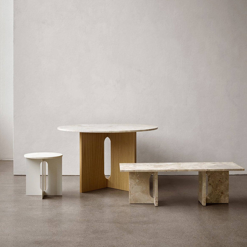 Androgyne Rectangular Table in Marble and Wood