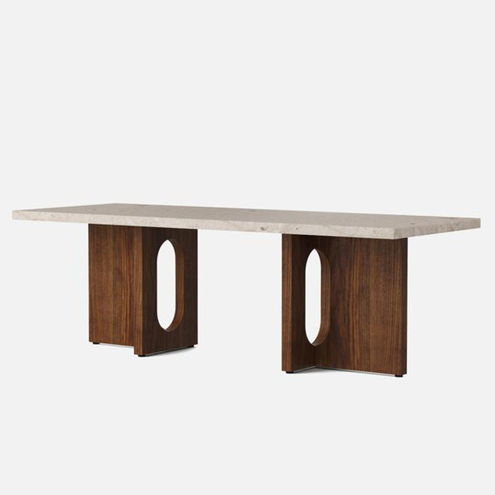 Androgyne Rectangular Table in Marble and Wood