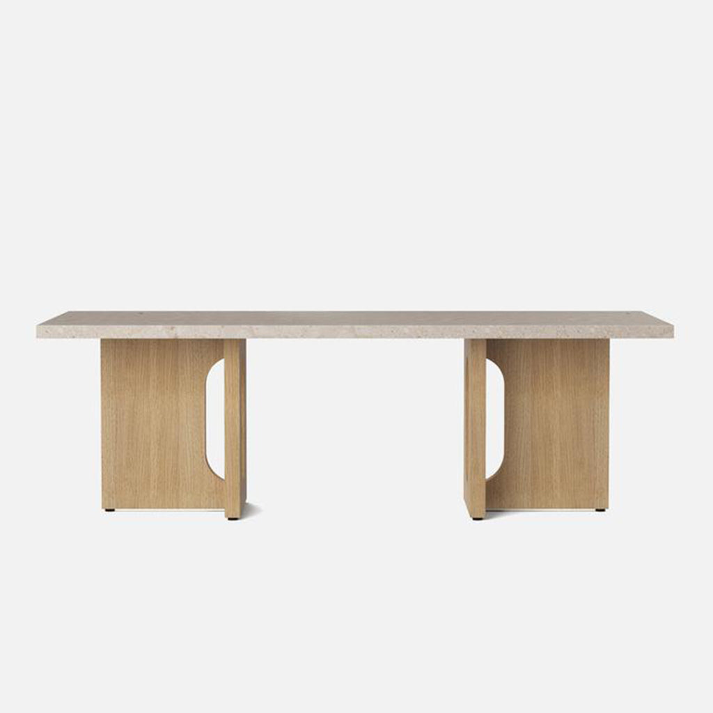 Androgyne Rectangular Table in Marble and Wood