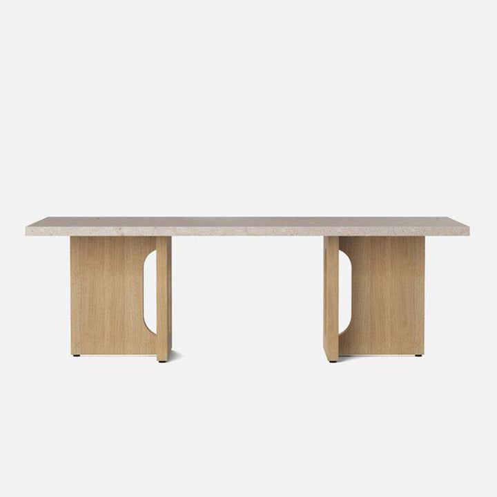 Androgyne Rectangular Table in Marble and Wood