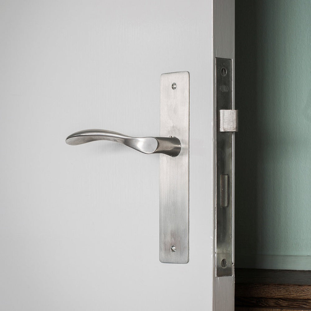 Arne Jacobson Door Lever in Satin Stainless Steel