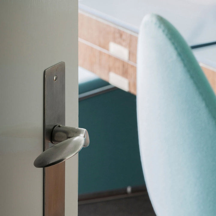 Arne Jacobson Door Lever in Satin Stainless Steel