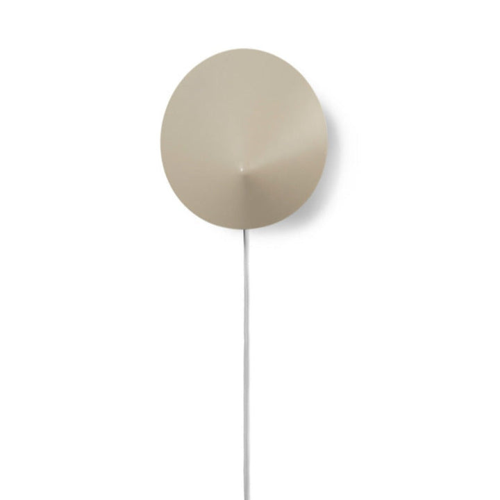 arum wall sconce in cashmere hanging on wall