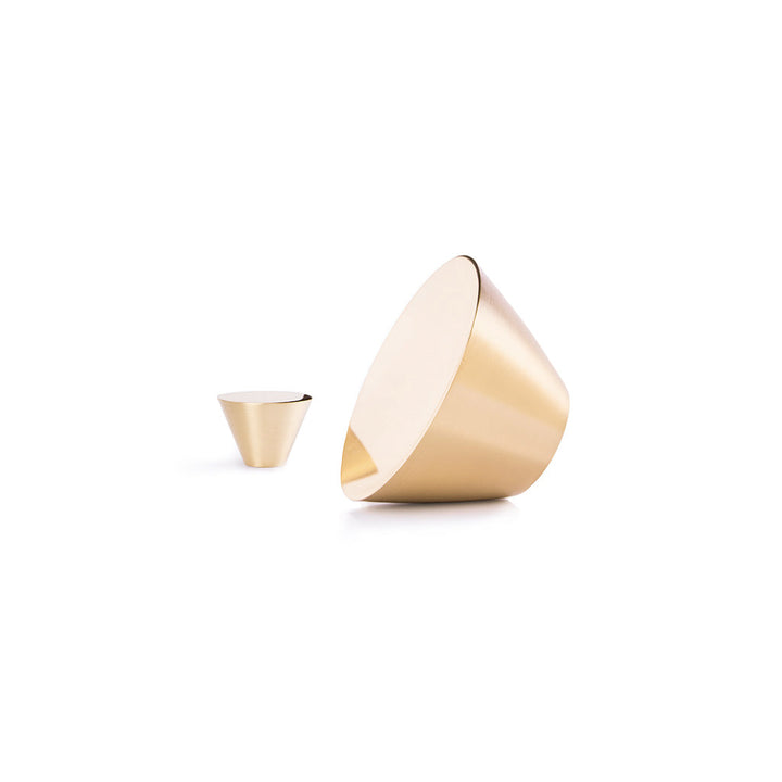 An Audrey Fixed Door Knob 100 by Maison Vervloet and an Audrey Fixed Door Knob 100 by Maison Vervloet on a white background.