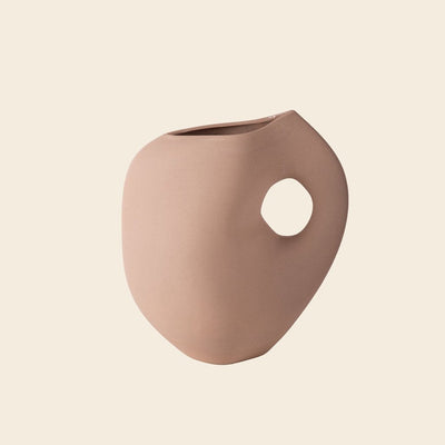 Blush ceramic vase
