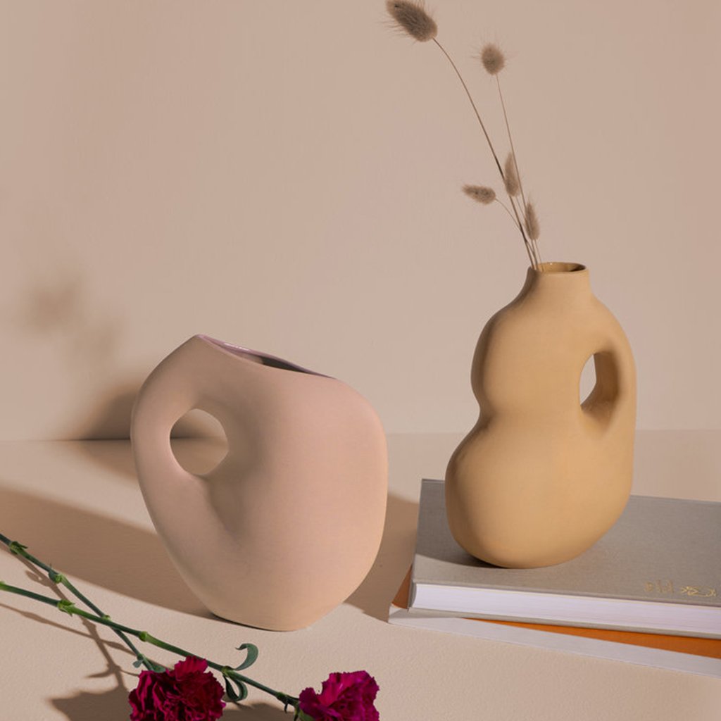 Aura collection ceramic vases from Schneid Studio