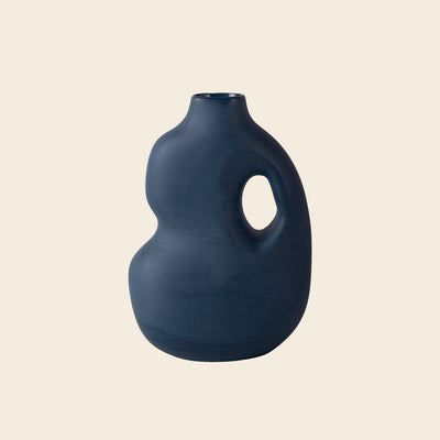Midnight Blue ceramic vase from Schneid Studio