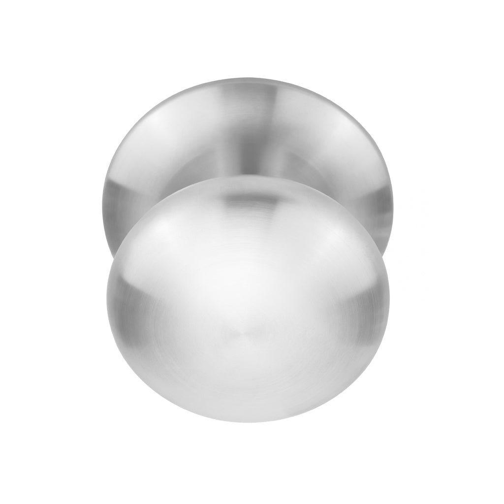 Round Satin Stainless Steel Door Knob by Formani