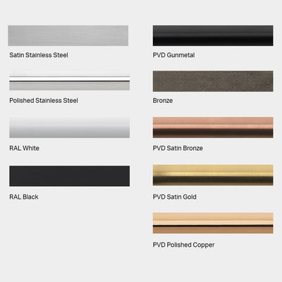 A selection of different types of metal sheets.