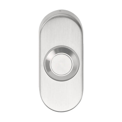 Modern Oval Doorbell by Formani in Stainless Steel