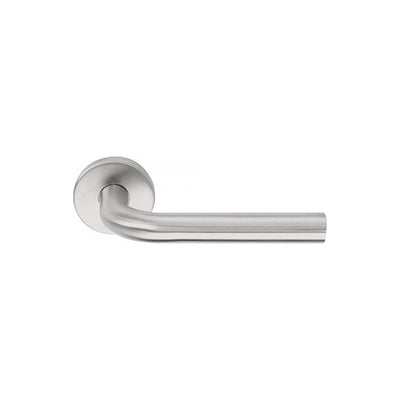 A close up of a Formani BASICS LBIII-19 Door Lever on a white background.