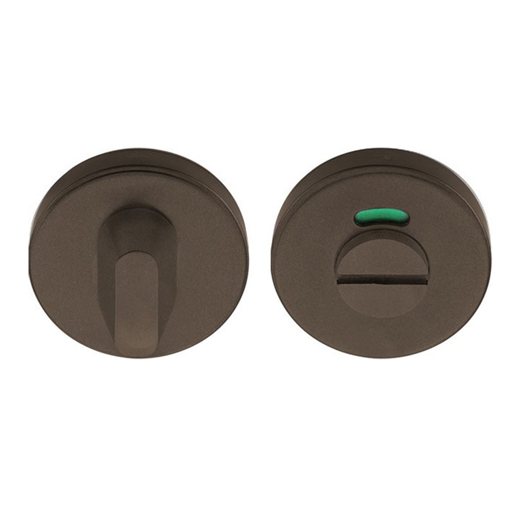 Bronze Formani BASICS LBWC50 indicator thumb turn with a red-green WC indicator.