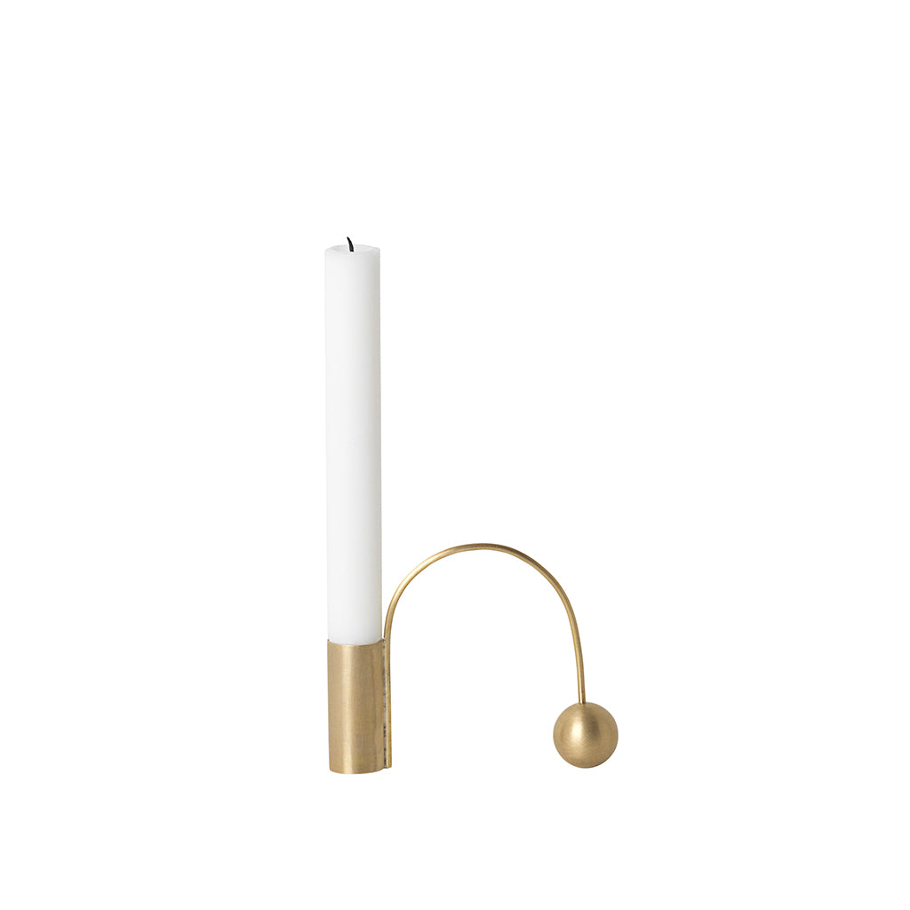 Balance  Candle Holder in Brass from Ferm Living
