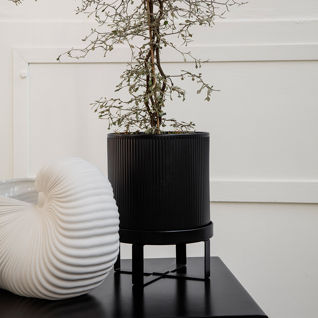 Bau Small Plant Pot in Black by Ferm Living