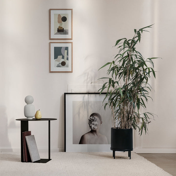 Bau Large Plant Pot in Black by Ferm Living