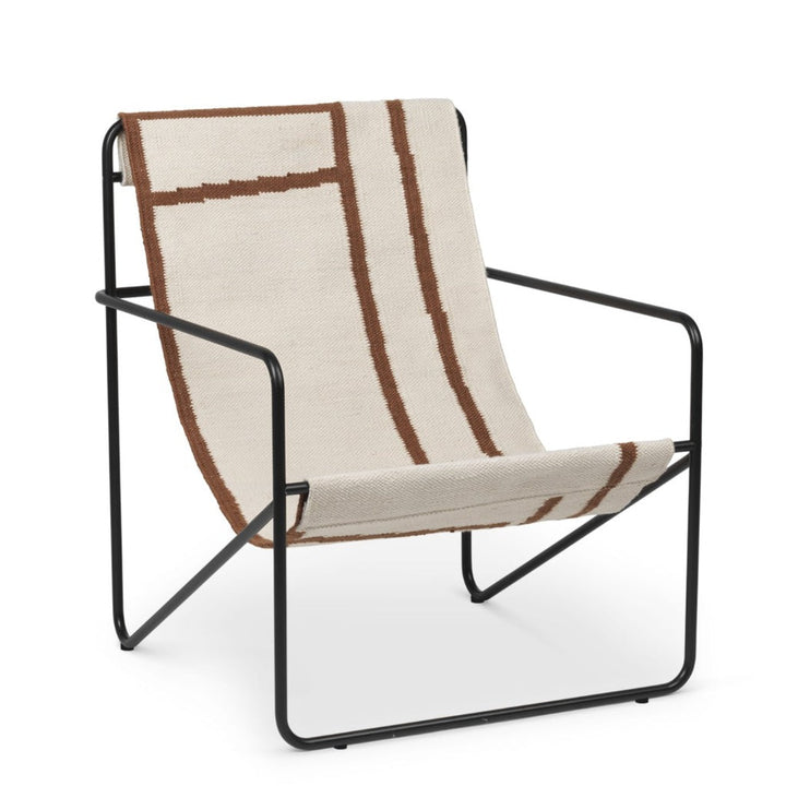 Black Shapes Desert Lounge Chair