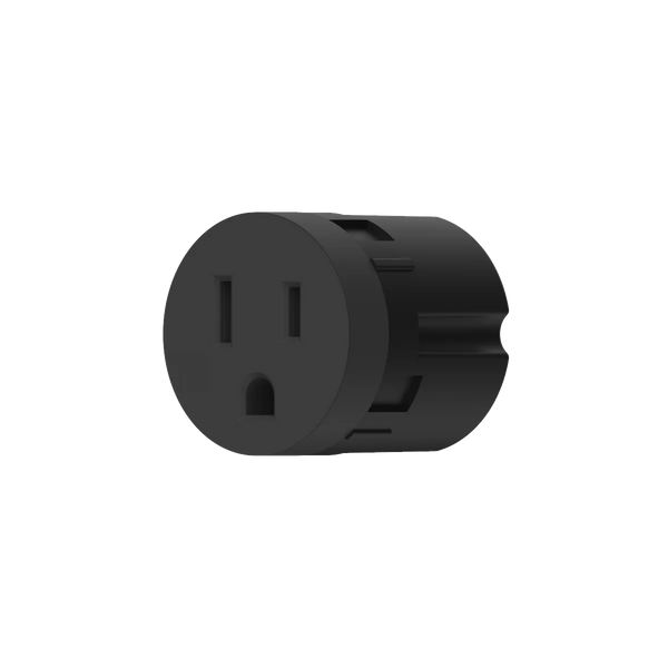 Bocci 22 Component: Device Insert — Outlet 15A / Short / Black