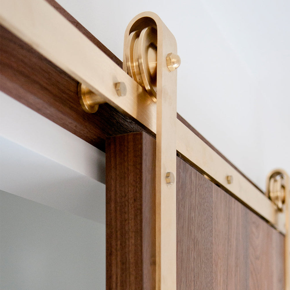 Brass Barn Door Detail