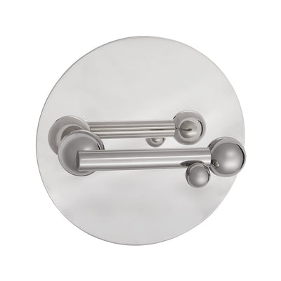 Whimsical Bubbles Door Lever Handle on Plate in Nickel