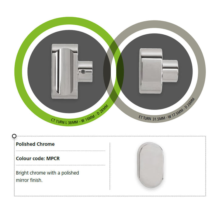 a picture of a pair of chrome CES Key Cylinder 815 Knob ET door handles.