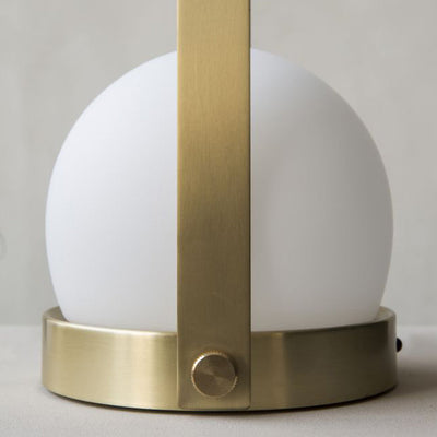 Portable LED Lamp by Menu in Brass