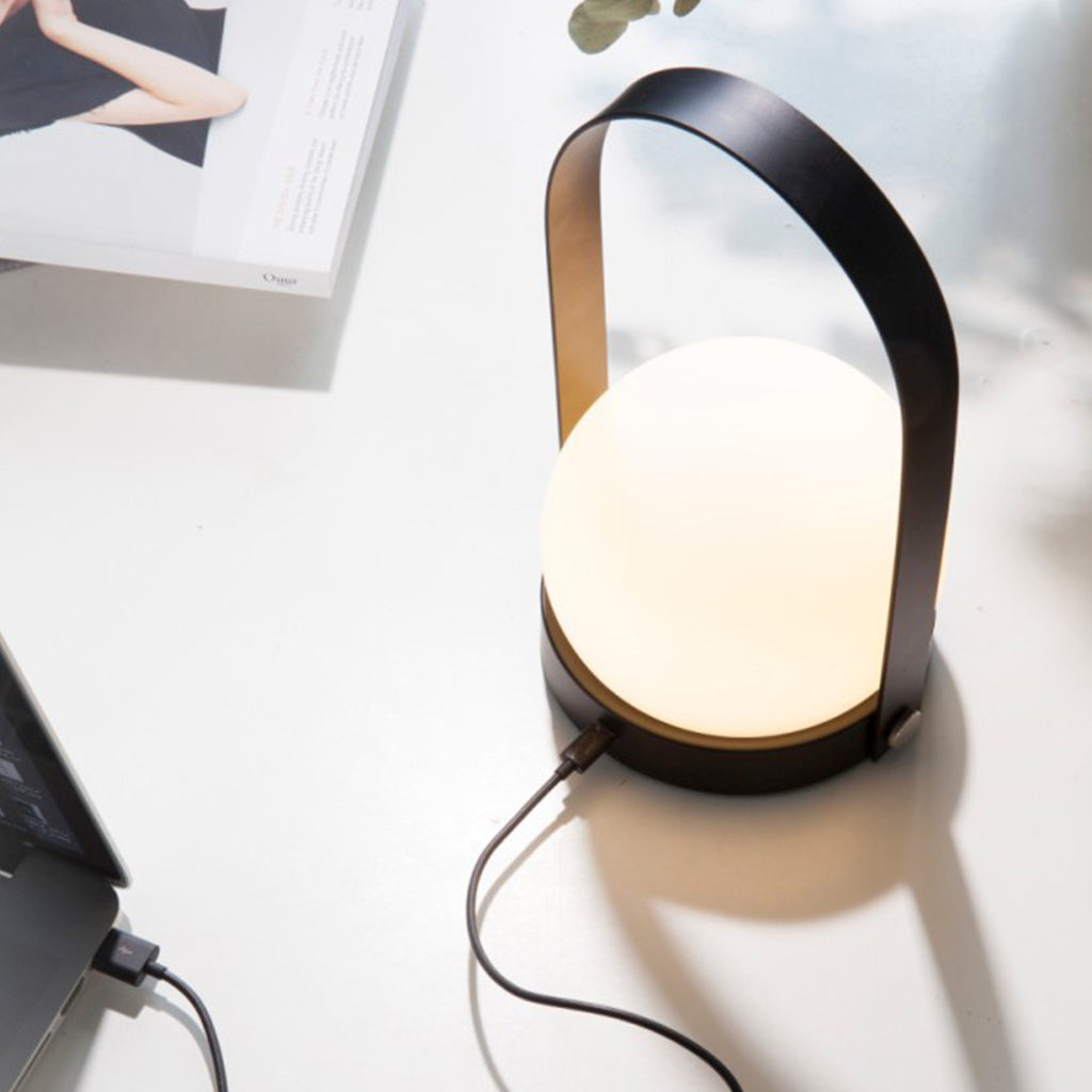 Portable LED Lamp by Menu in Black