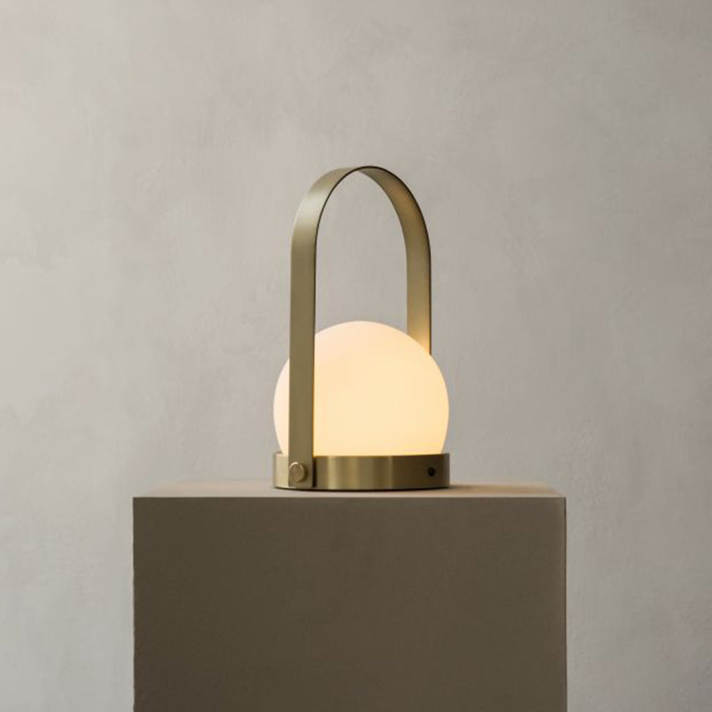 Portable LED Lamp by Menu in Brass