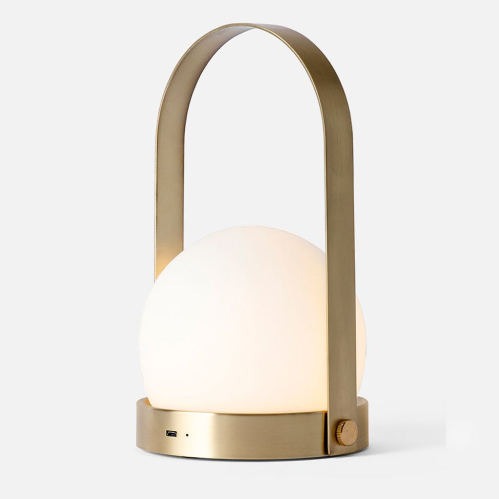 Portable LED Lamp by Menu in Brass