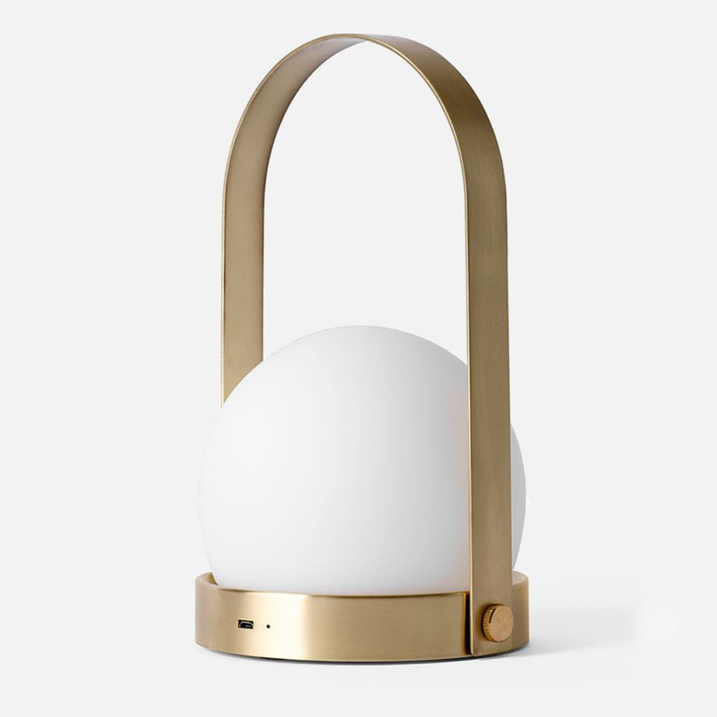 Portable LED Lamp by Menu in Brass