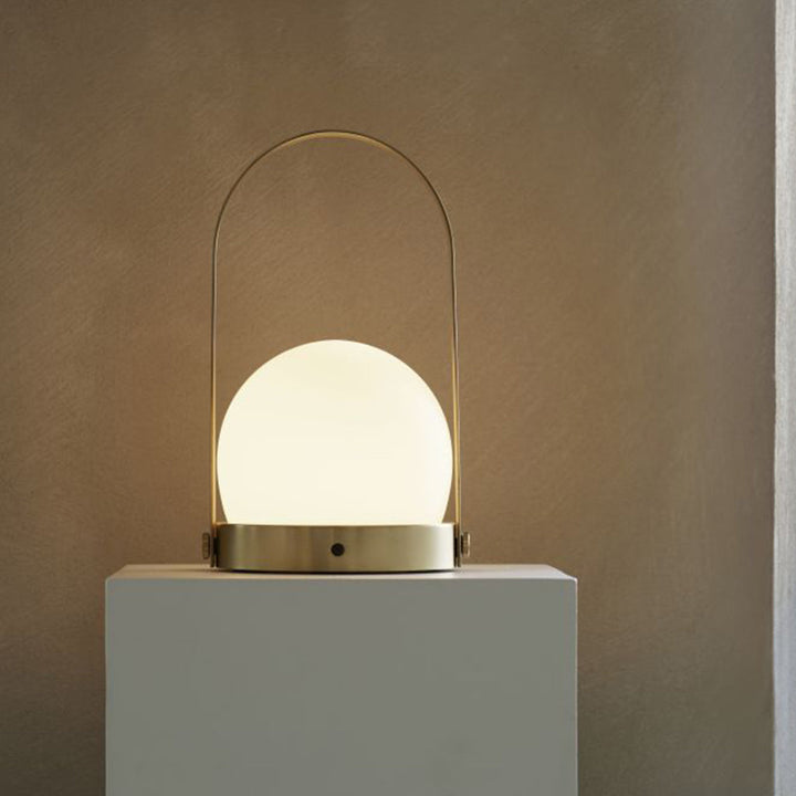 Portable LED Lamp by Menu in Brass