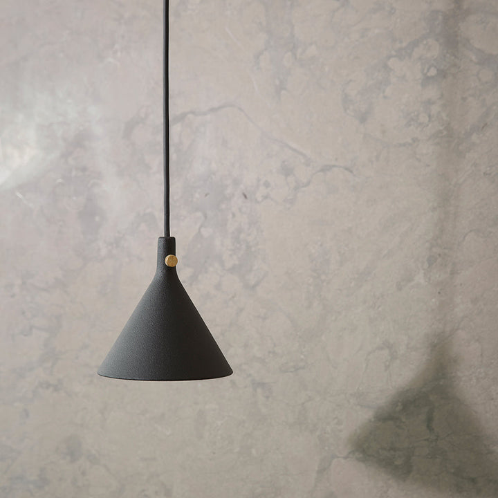 Minimal cast aluminium pendants