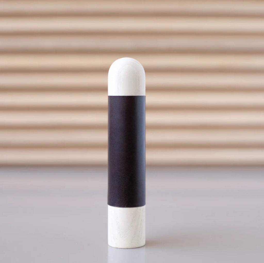 Chapman Wood Appliance Bar Pull With Leather