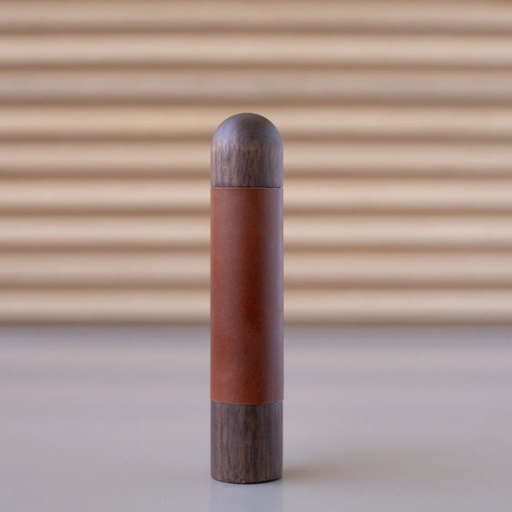 Chapman Wood Appliance Bar Pull With Leather