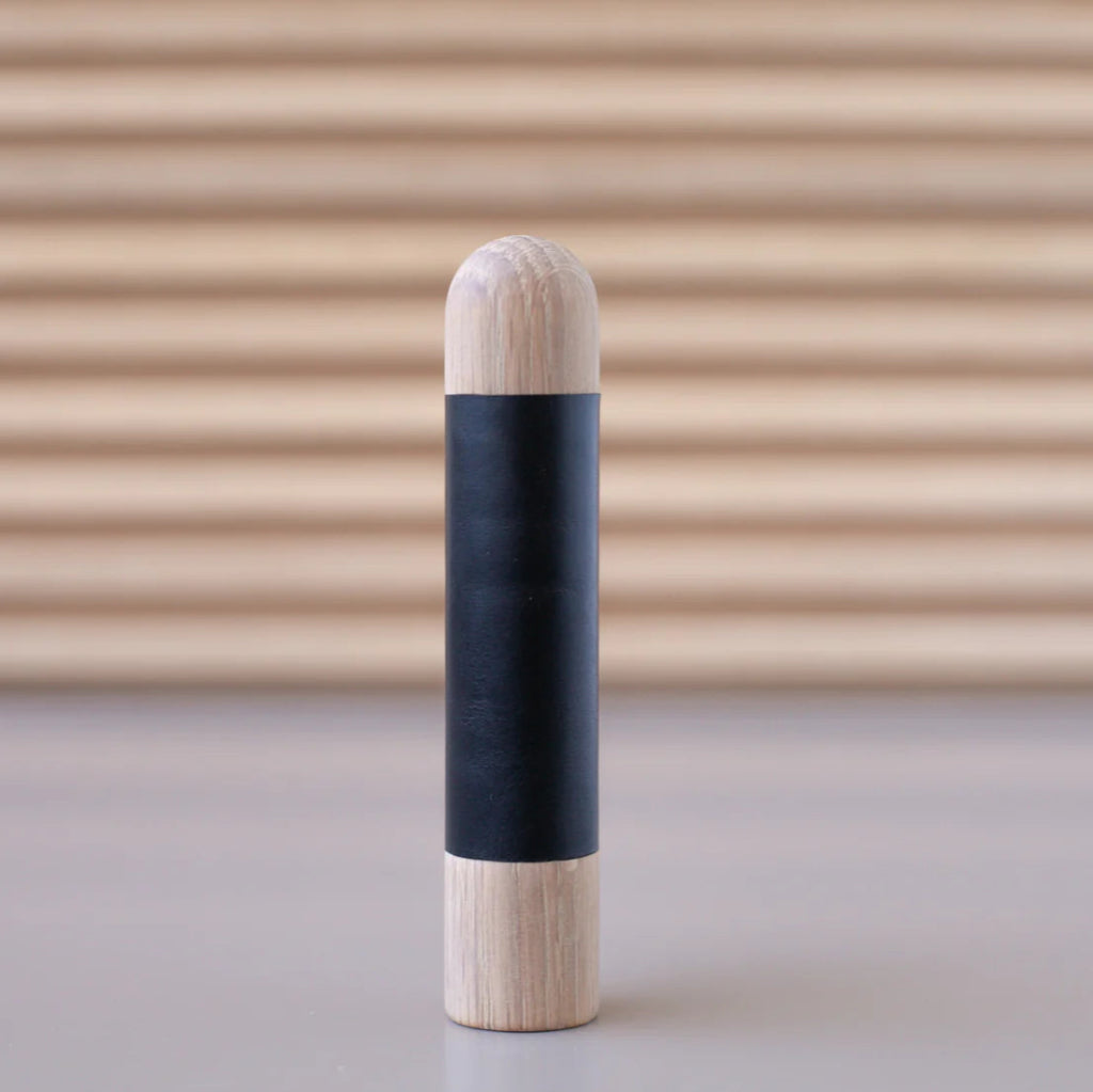 Chapman Wood Appliance Bar Pull With Leather