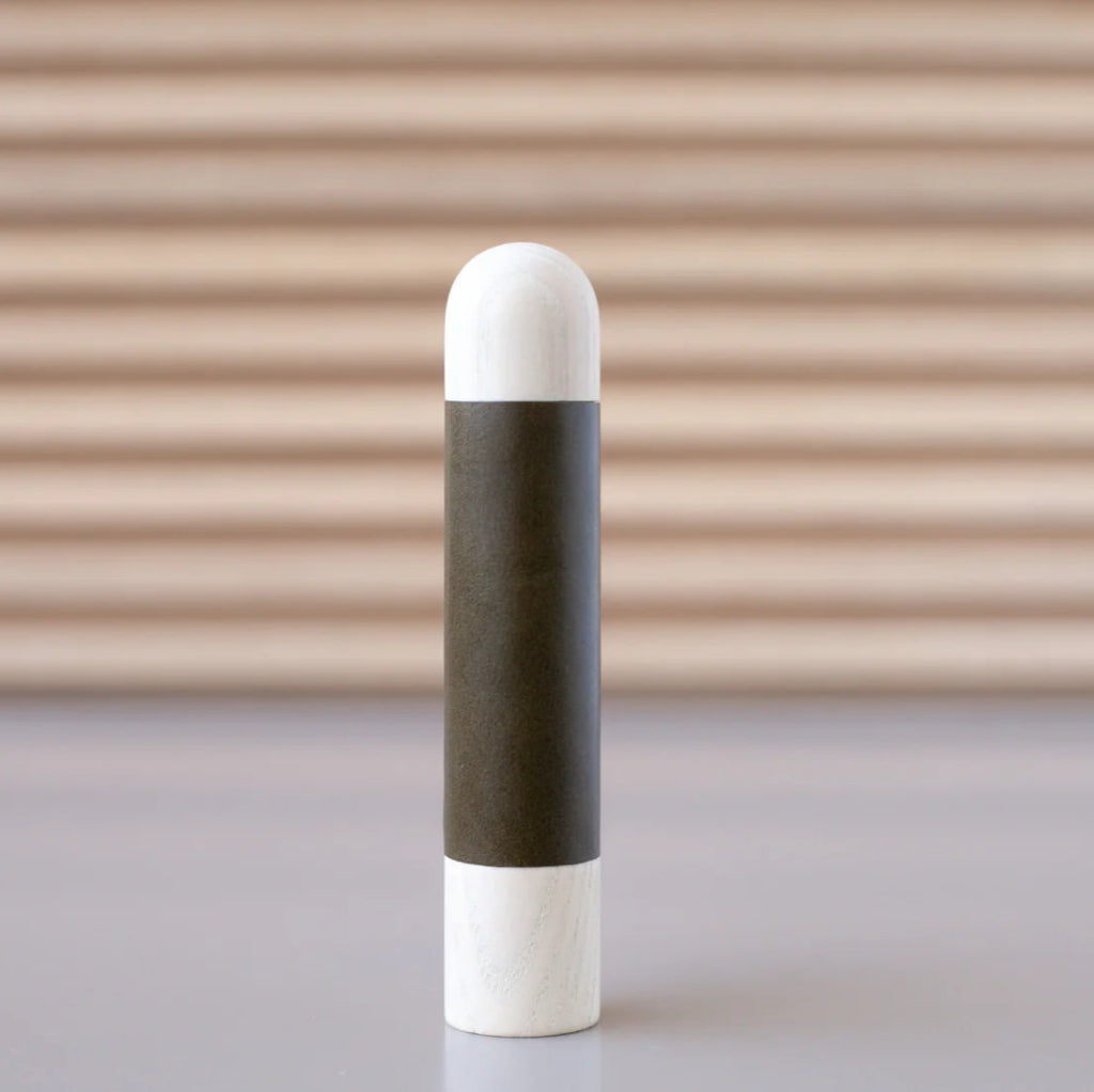 Chapman Wood Appliance Bar Pull With Leather