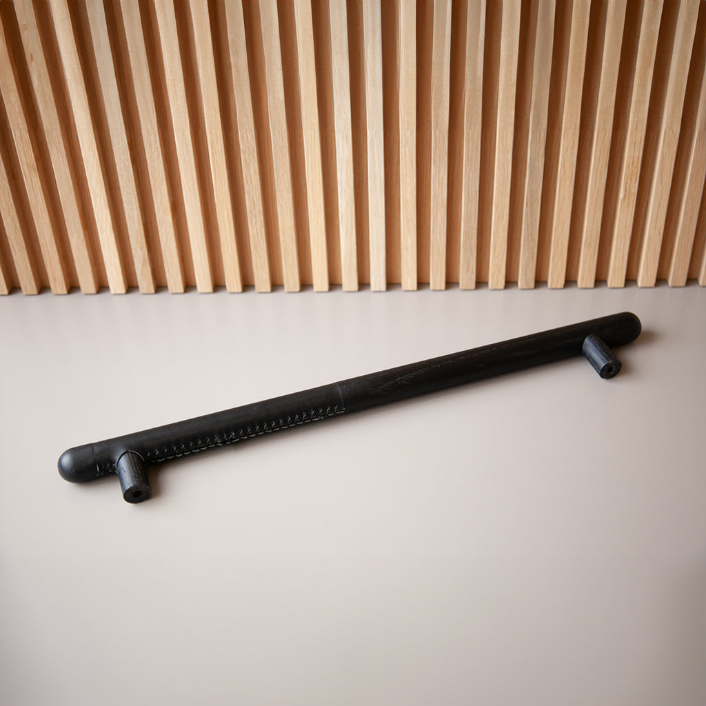 Chapman Wood Appliance Bar Pulls With Half Leather