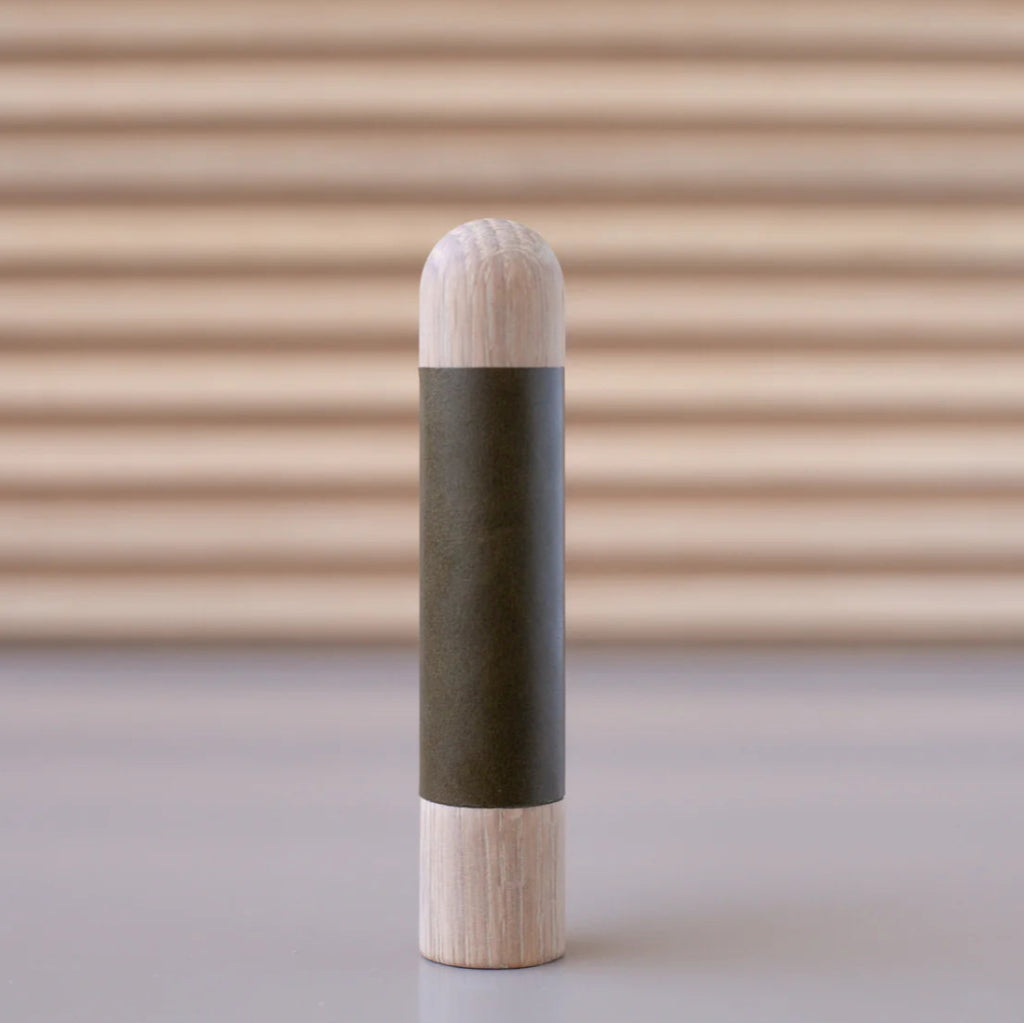 Chapman Wood Appliance Pull With Leather