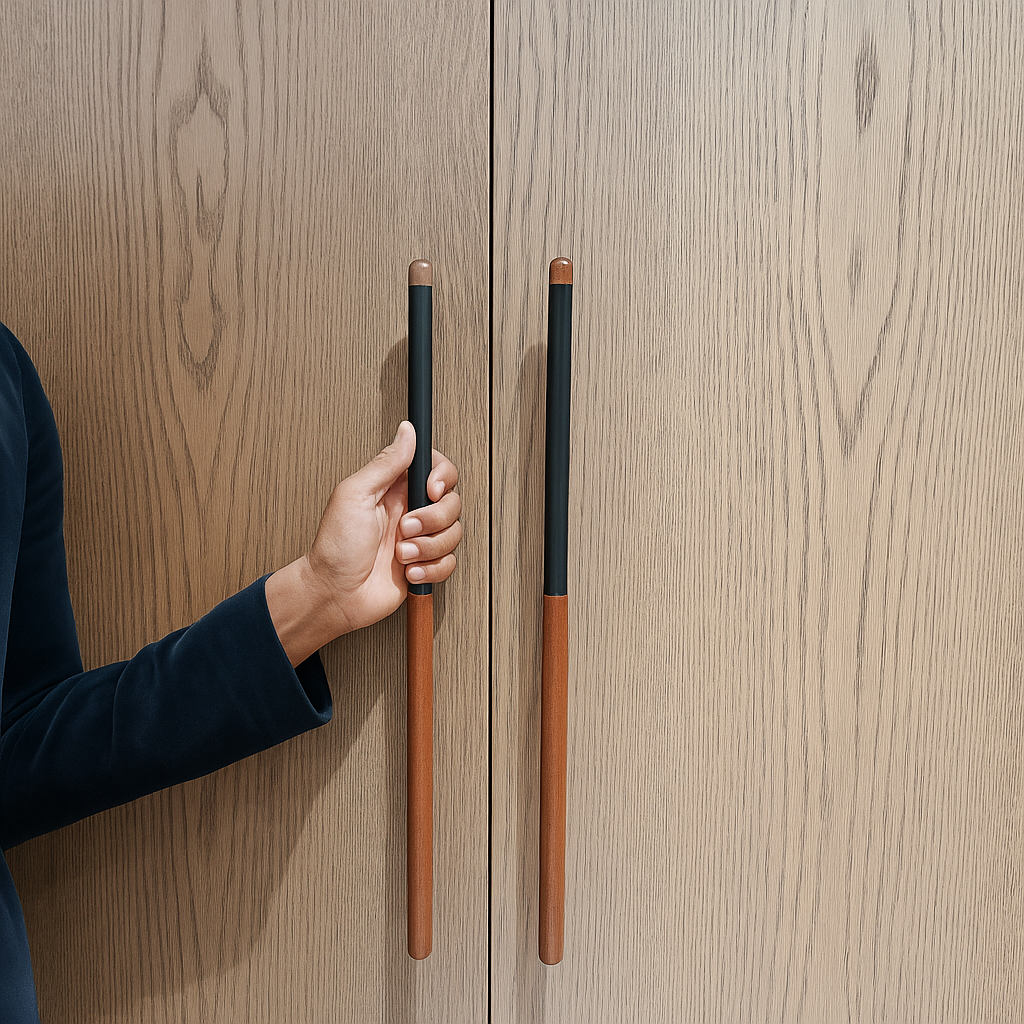 Chapman Wood Appliance Pulls With Half Leather