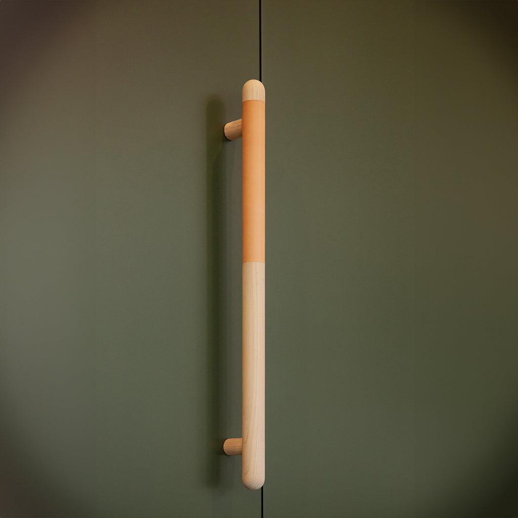 Chapman Wood Appliance Pulls With Half Leather