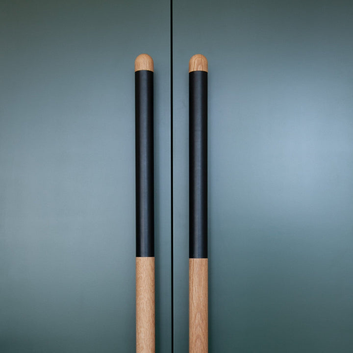 Chapman Wood Appliance Pulls With Half Leather