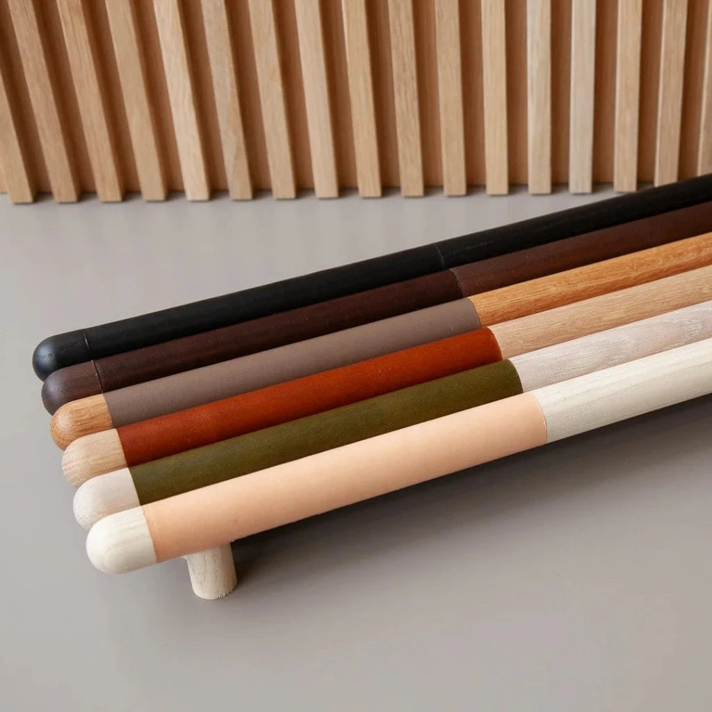 Chapman Wood Appliance Pulls With Half Leather