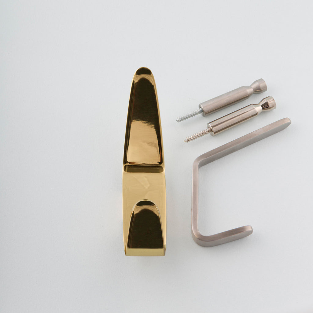 Charlie Angular Hook. Hardware made in Toronto.