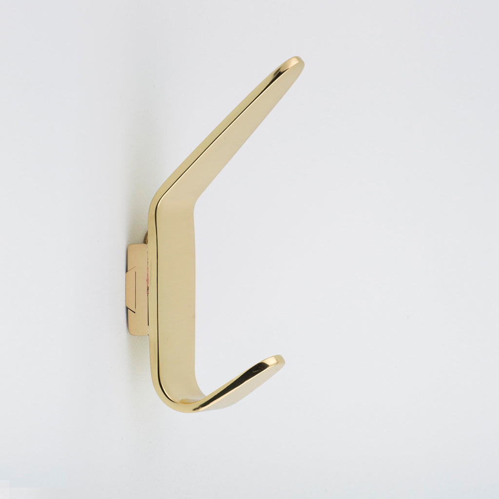 Brass Double Hook made in Toronto.