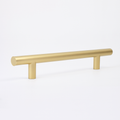 Unlacquered Satin Brass / Pair of Pulls for Solid Door (Back-to-Back)