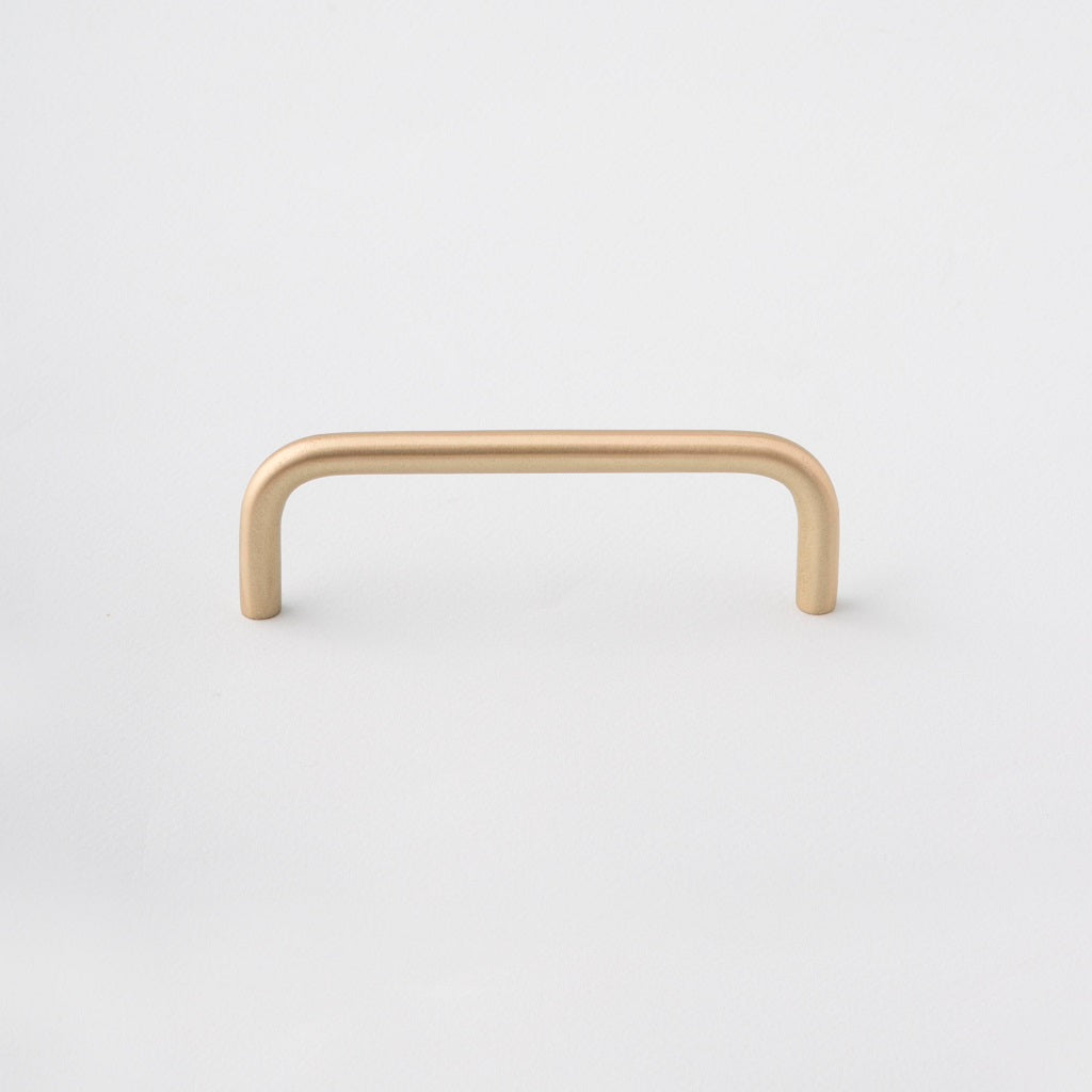Polished Brass Cabinet Handle made in Toronto. Modern hardware.