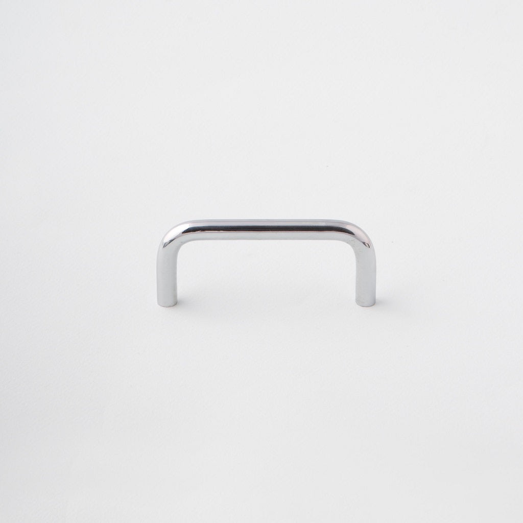 Polished Chrome Cabinet Handle made in Toronto. Modern hardware.