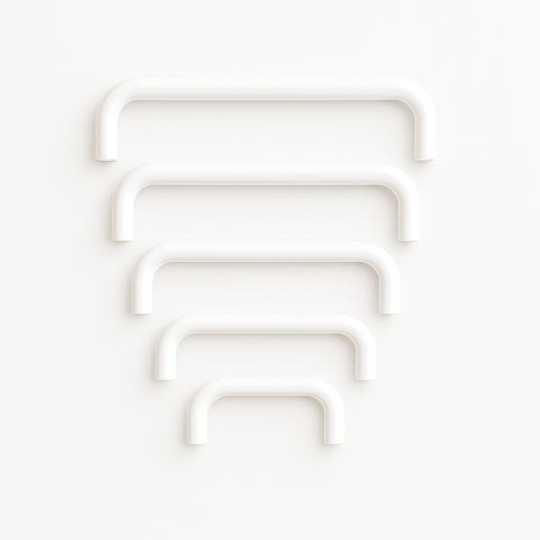 Charlie Bar Pull — Gloss White / 5"