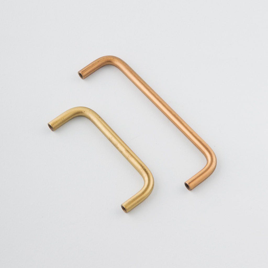 Tubular cabinet handles. This simple pull comes in several sizes.
