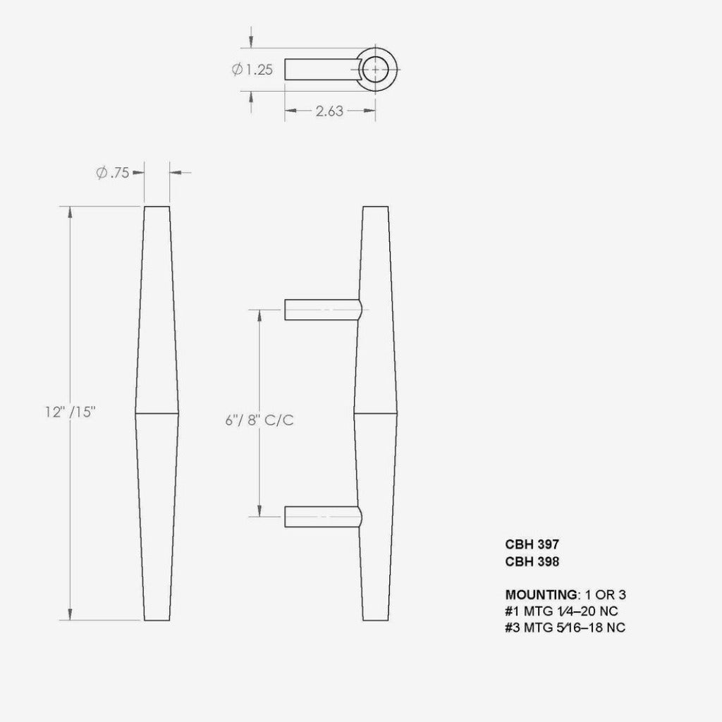 CBH 397 Mounting Sheet